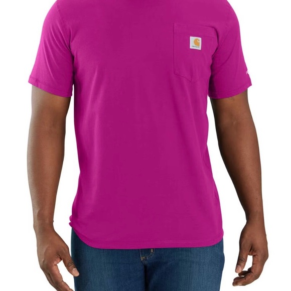 Carhartt Fuchsia Pocket Tee - Picture 2 of 9